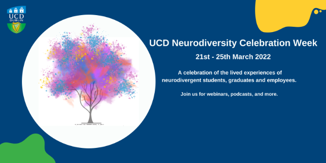 UCD Neurodiversity Celebration Week Banner Navy